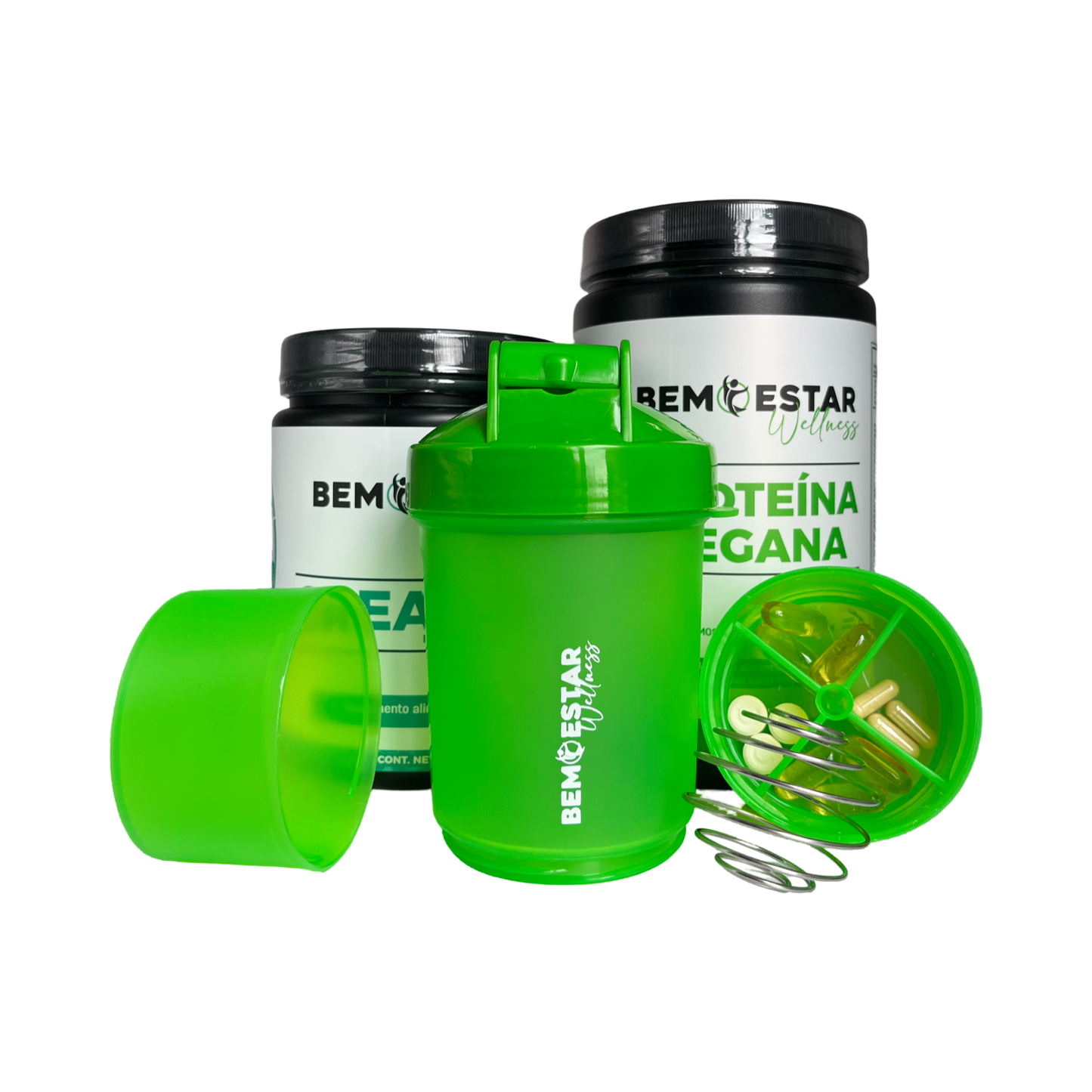 NUEVO KIT DE SUPLEMENTOS + SHAKER COMPARTIMIENTOS DE REGALO