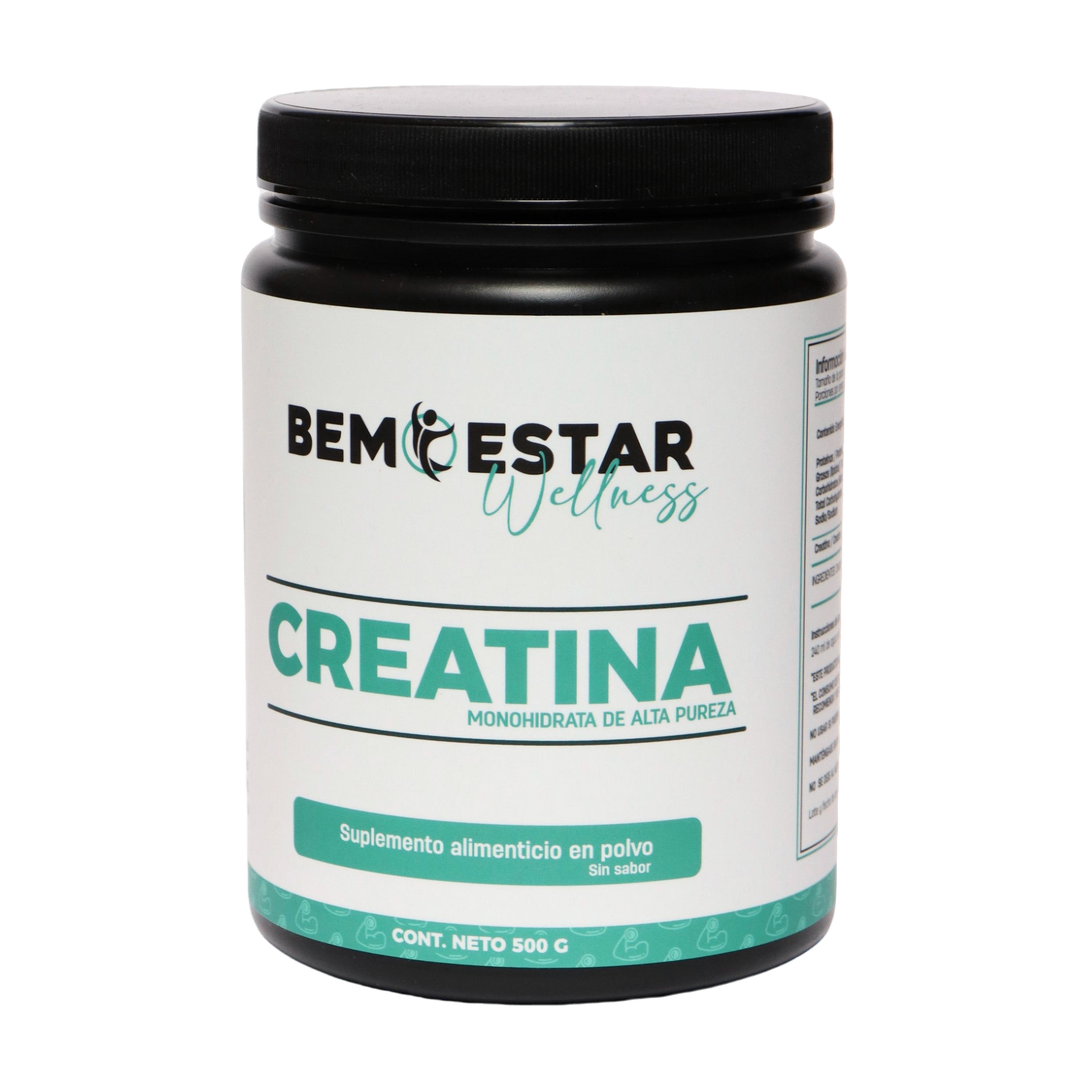 Creatina Monohidratada de Alta Pureza Bemestar Wellness 500 g