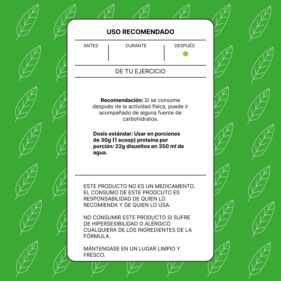 Proteína Vegana de Arroz y Chícharo Sabor Vainilla Bemestar Wellness 750 g
