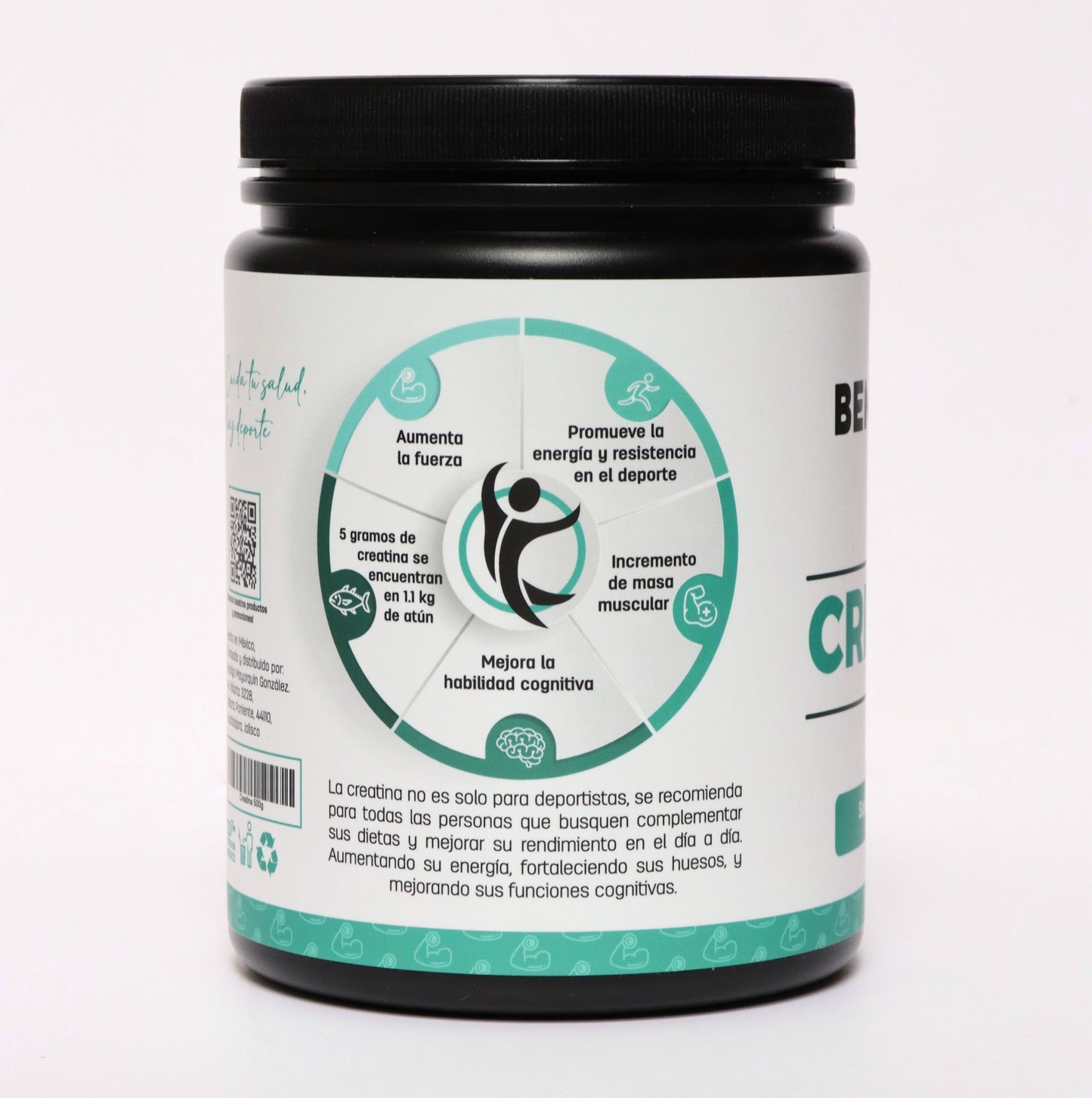 Creatina Monohidratada de Alta Pureza Bemestar Wellness 500 g