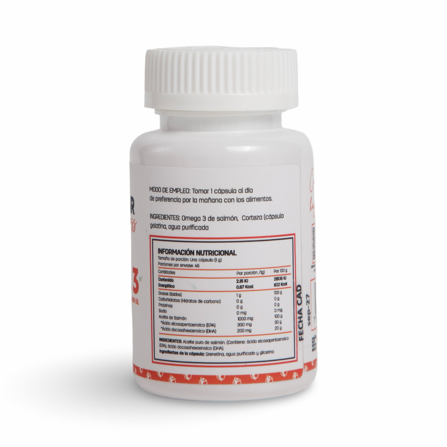Omega 3 Aceite de Salmón |  1000mg por Cápsula | EPA + DHA